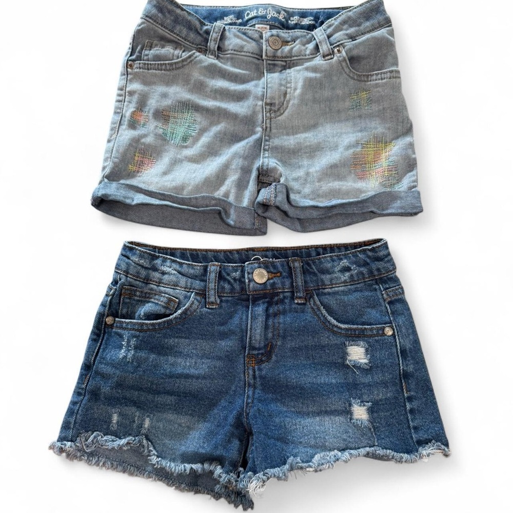 Girl Jean Short Set
